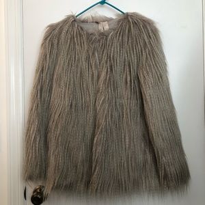 Forever 21 Faux Fur Shag Jacket NWT, size Small